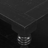 U_STYLE Vintage Coffee Table Featuring Artistic Vase Column Legs and Luxurious Pine Veneer for N711P256967B