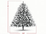 6ft Full Artificial Christmas Tree with Hinged Branches 87884223