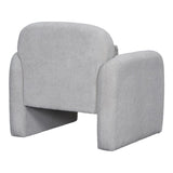 Stylish and Minimalist Teddy Fleece Single Sofa Chair with Arms and Pillow, Armchair, Accent Chair W1716P196466