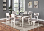 ZUN Beautiful Unique Set of 2 Side Chairs White And Grey Kitchen Dining Room Furniture Ladder back B01181971