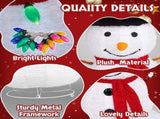 4FT Lighted Snowman Christmas Yard Decorations, Pre-lit Pull Up Snowman with 100 White LEDs, 63276687