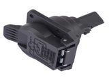 Rear 7-Way Trailer Tow Connector Fits For Dodge Ram 1500 / 2500 / 3500 Jeep 56038366AB 56038366AC 33150383
