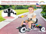 Toddler Tricycle with Rainbow LED Wheels, Foldable 3-in-1 Balance Bike with Carbon Steel Frame, 08127075