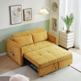 Chenille fabric pull-out sofa bed,sleeper loveseat couch with adjustable W848132155