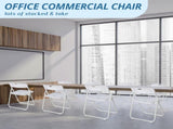 6 Pack Plastic Folding Chairs, Stackable Commercial Chairs, Portable Event Seats Indoor Outdoor for 85996051