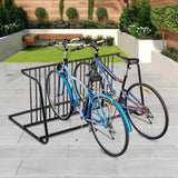 10 - Bike Floor Bike Rack, Easy - Assembly Modern Metal Double - Sided Commercial Grid Bicycle Floor W2505P311479