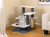 2-in-1 Cat Stairs & Tree with Sisal Scratching Post, 4 Levels Pet Steps for Elderly Cats & 45804327