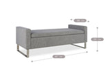 47" Ottoman Storage,Upholstered Entryway Bench for Bedroom and Living Room,End of Bed Bench W5325P427119