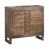 Reclaimed Oak 3-drawer Nightstand B062P186503