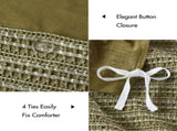 3PCS Full/Queen Waffle Washed Duvet Set B035P341118