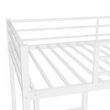 Metal Twin over Twin Bunk Bed/ Heavy-duty Sturdy Metal/ Noise Reduced/ Safety Guardrail/No Box W1935P235016