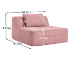 Martha Armless Sofa W/Pillow Corduroy -Pink W3041P353185