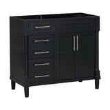 36'' Bathroom Vanity without Sink, Freestanding Bathroom Storage Cabinet with 2 Drawers and a WF322109AAB