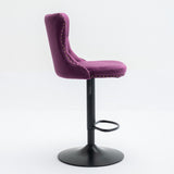 Swivel Velvet Barstools Adjusatble Seat Height from 25-33 Inch,17.7inch base, Modern Upholstered Bar W1143P151487