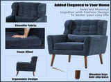 Modern Accent Chair,Chenille Arm Chairs for Living Room,Upholstered Mordern Armchair,Comfy Soft W1028102388