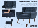 Modern Chair,Chenille Arm Chairs for Living Room,Upholstered Mordern Armchair,Comfy Soft Padded 49293430