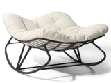 Outdoor Rocking Chair, Oversized Patio Papasan Rocker, Comfy Reading Lounge Chair 45568982