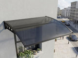 Awning for Door Entrance with Drainage Sink, 40x40 Inch Window Canopy Exterior, UV Rain Snow 03276454