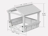 Modern Outdoor Wooden Playhouse for Children Waterproof Design with Comfortable Bench and Attractive W2992P246443