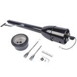 30" GM Steering Column Tilt Manual Floor Shift No Key w/ ADAPTER Hot Rod Black 74361842