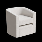 ZUN Accent chair white sofa chair one set, modern living room side chair, single sofa chair, footstool W1727P240730