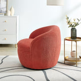 Galleria 360 Swivel Teddy Sherpa Barrel Chair, Coral T2574P241758