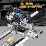 Band Saw with Lightweight Aluminum Base, 10 Amp 5 Inch Deep Cut Bandsaw, Variable Speed Handheld 06670862