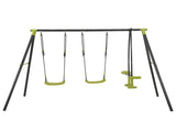 XNS008 interesting triple children metal safe set 440lbs for outdoor playground three seat W171194386