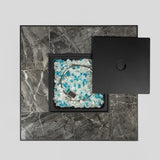 30inch Outdoor Fire Table Propane Gas Fire Pit Table with Lid Gas Fire Pit Table with Glass Rocks W85343034