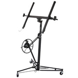 Drywall Lift Panel 11' Lift Drywall Panel Hoist Jack Lifter, black W46537284