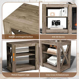Washed grey 178 * 34.5 * 60cm embossed particleboard with triamine double-sided cross coating 84342820
