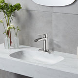 Waterfall Bathroom Faucet Single Handle Bathroom Sink Faucets 1 or 3 Hole Solid Vanity Faucet with W1224P225010