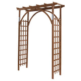 Beautiful And Practical Garden Arch Dark Brown 24988614