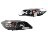 Headlights Headlamps for 2007-2010 Pontiac G5 Black Left Right GM2502251 43011290