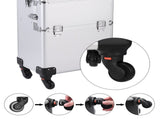 3 in 1 Aluminum Cosmetic Makeup Case Tattoo Box Silver 35664700