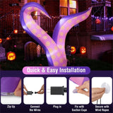 6.5ft Giant Inflatable Tentacles Halloween Decor - Built-in LED Lights, Car Window/Yard Use, 80382976