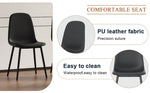 ZUN Modern Minimalist Black Dining Chair Set - Four Chairs per Box, Stable and Comfortable.Modern W1151P224750