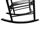wooden porch rocker chair BLACK, without mat W49520606