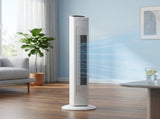 US Standard RTW-AR Tower Fan, 110V 45W, 32 Inch, Column Shape, White Plastic Body, Copper Motor, 70992537