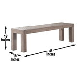 Auckland - Bench Reclaimed - Brown B081P157682