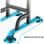 ZUN Power Tower Workout Dip Station Pull Up Bar, Height Adjustable Multi-Function Dip Stand for Home Gym 10184145