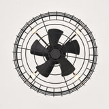 ZUN 20.24" Caged Ceiling Fan with Remote Control,Timer, 3 Speeds Indoor Ceiling Fan for Farmhouse, W1592P153814