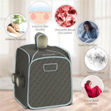 2-Person 800W Portable Sauna Tent 15-90min Timer, 3L Steamer 00137783