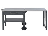 Outdoor Kitchen Cart Foldable Outdoor Prep Station Portable BBQ Cart Grill Cart with Foldable Top N719P407403E