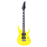 ZUN Novice Entry Level 170 Electric Guitar HSH Pickup Bag Strap Paddle Rocker Cable Wrench Tool Yellow 95864682