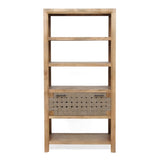 36x15x72" Shelf With Drawer,Natural W2078P179283