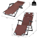 ZUN Folding Lounge Chairs / beach chair （Prohibited by WalMart） 98397140