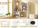 23.5931.5 Inch Vertical Desktop Storage Shelf Sturdy MDF Desk Hutch for Books Decor 35760655