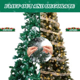 7.5 FT Artificial Snow Tipped Christmas Tree with DIY 350 Warm Lights Remote Control, Hinged Xmas 88889433