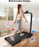 Walking Pad Treadmill, 2-in-1 Desk Under Treadmills with Handle Bar, 3HP Foldable Walking Pad, 94716699